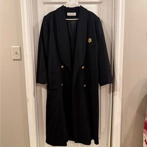 Vintage Christian Dior Double Breasted Wool Coat